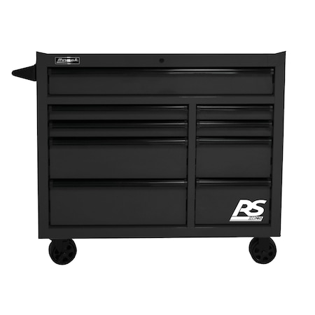 Homak 41in RS PRO 9 DWR ROLLING CABINET-BLACK BK04004193